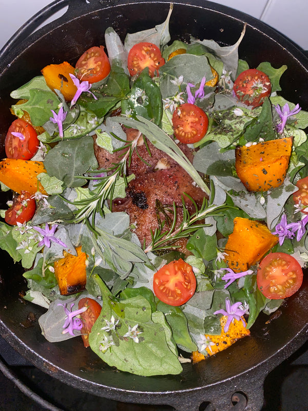 Camp oven meal for campers and glampers