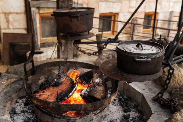 Camp oven meal for campers and glampers